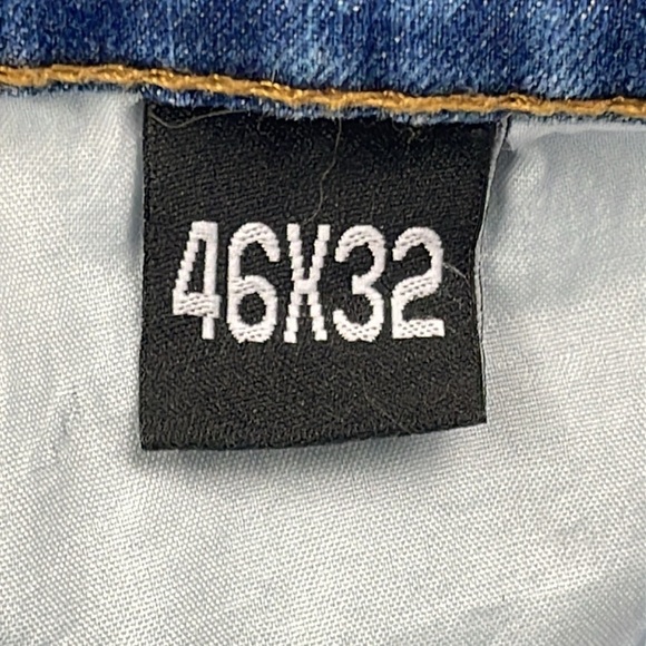 Refuel Denim Faded Acid Wash Jeans Blue Sz 46x32 - Picture 6 of 10